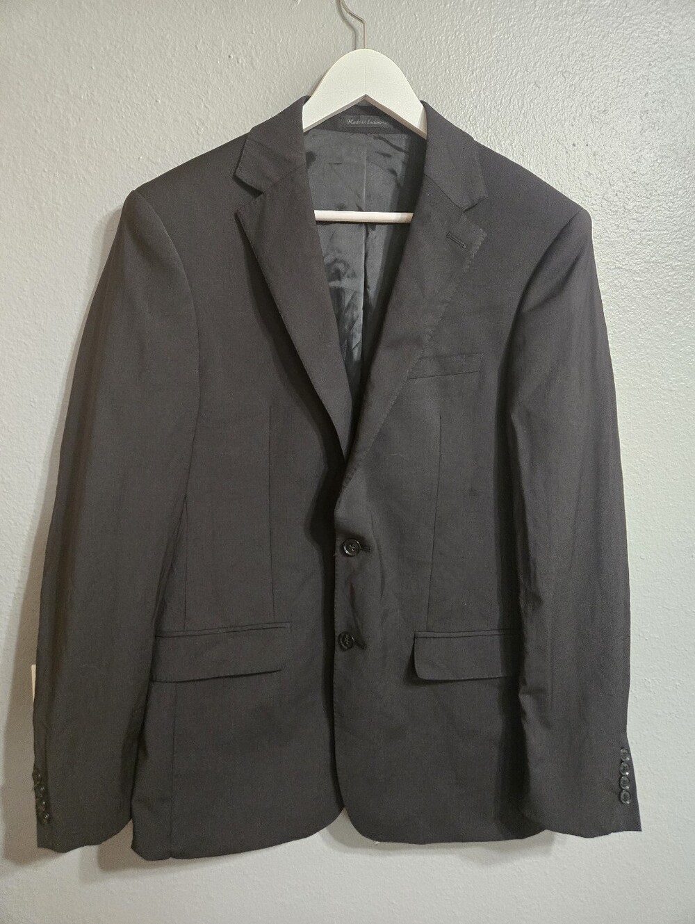 Calvin Klein Skinny Fit Wool Blend Suit Jacket Size 40L